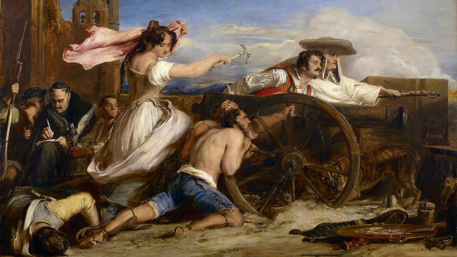 "The Defence of Saragossa 1828 by Sir David Wilkie"