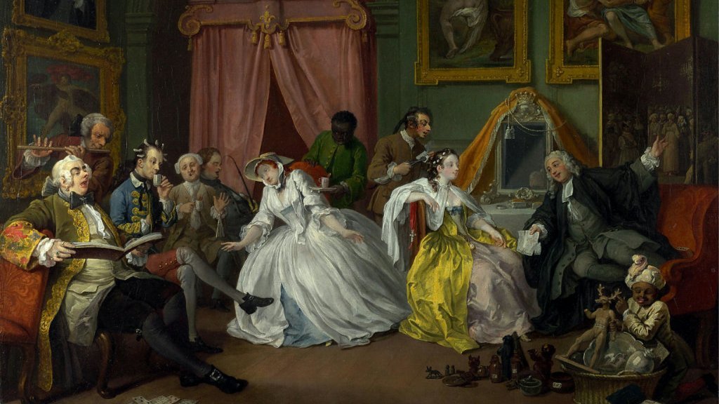 Marriage A-la-Mode: 1. The Marriage Settlement - 1743 by William Hogarth