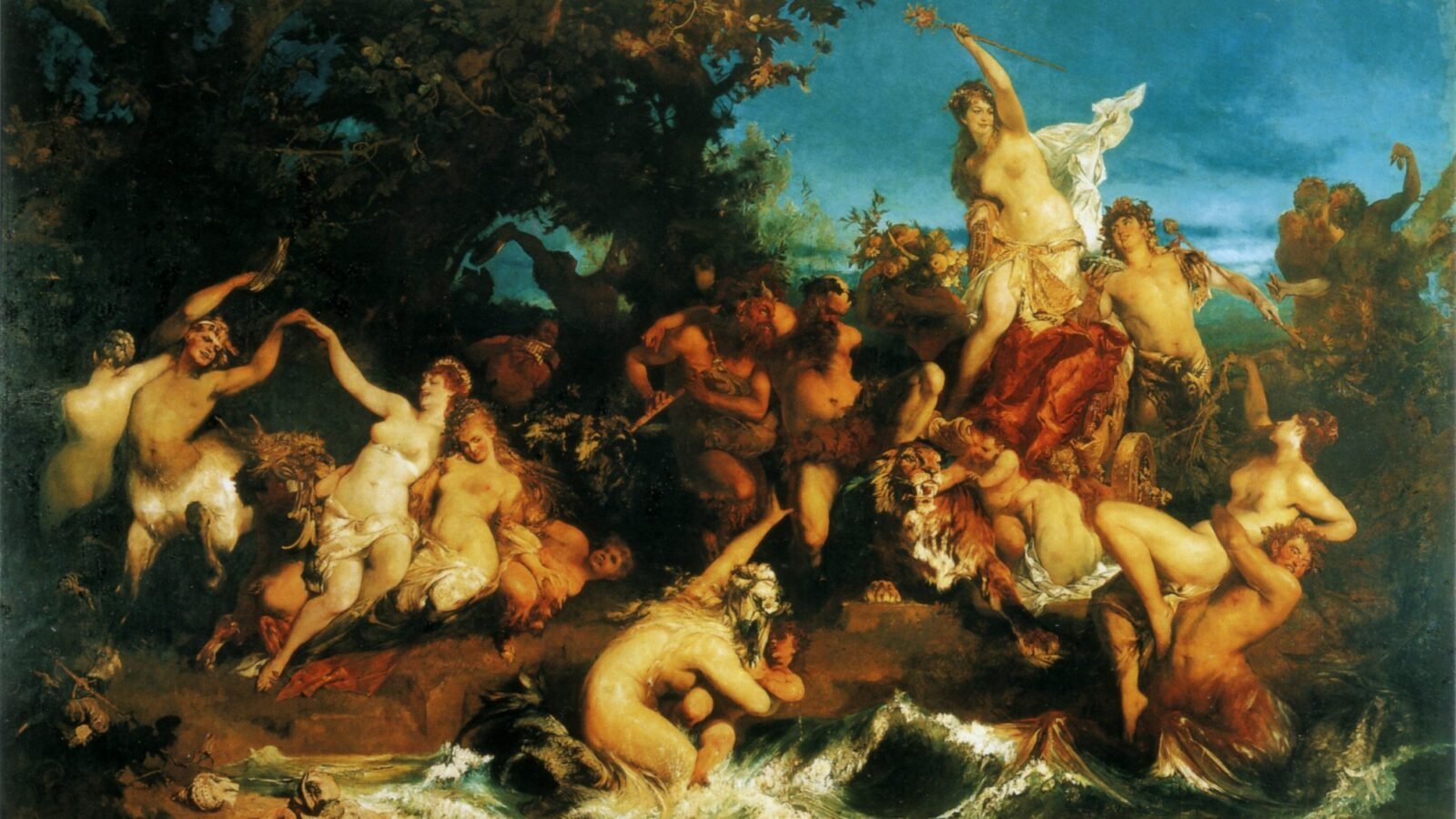 Makart Hansder The triumph of Ariadne, 1874