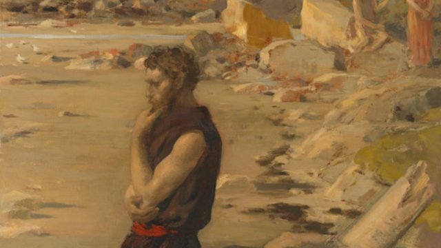 Ulysses after the Shipwreck 1880 by Jean-Charles Cazin