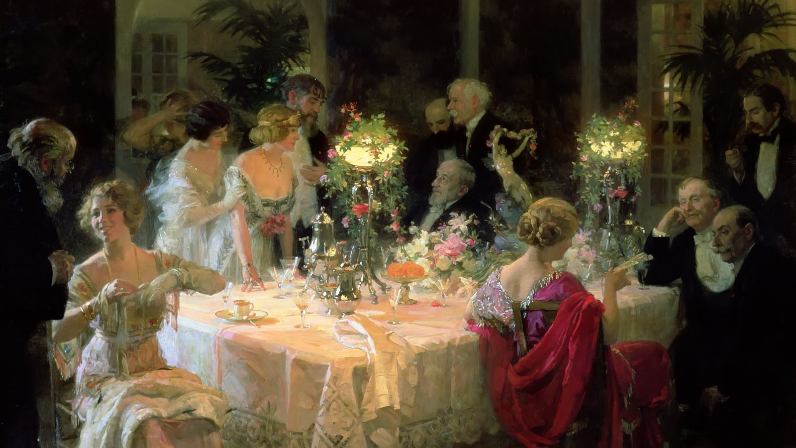 Fin de souper 1913 by Jules-Alexandre Grün