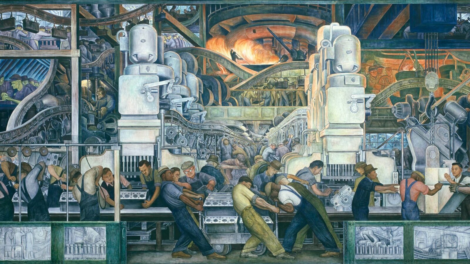 Detroit industry murals 1933 by Diego Rivera