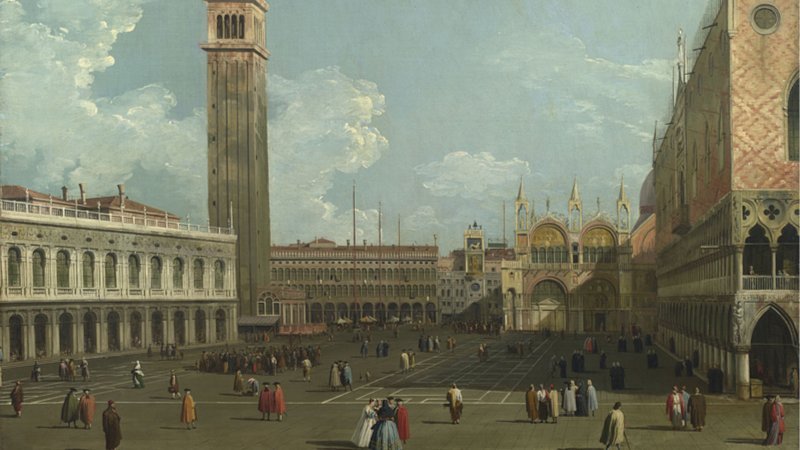 Venice. The Piazzetta from the Molo 1740 by Canaletto