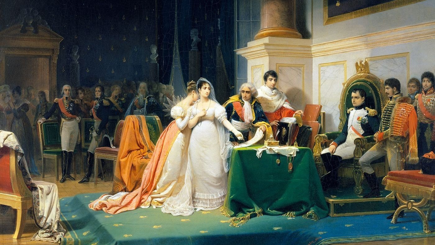 The Divorce of the Empress Josephine Edit this at Wikidata 1843 by Henri Frédéric Schopin