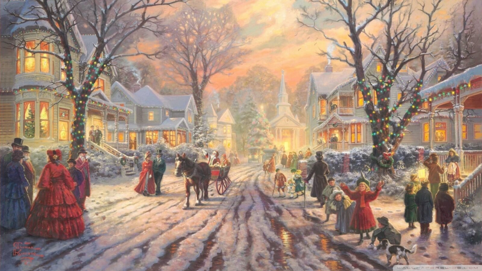Victorian Christmas Carol 2011 by Thomas Kinkade