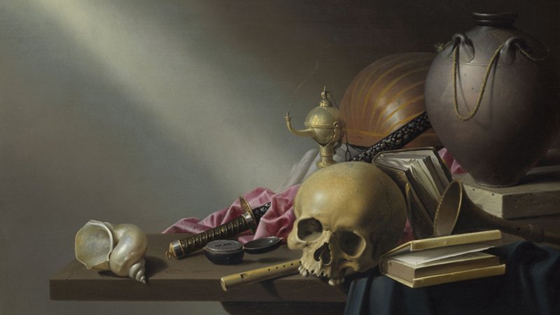 Still Life: An Allegory of the Vanities of Human Life 1640 by Harmen Steenwyck