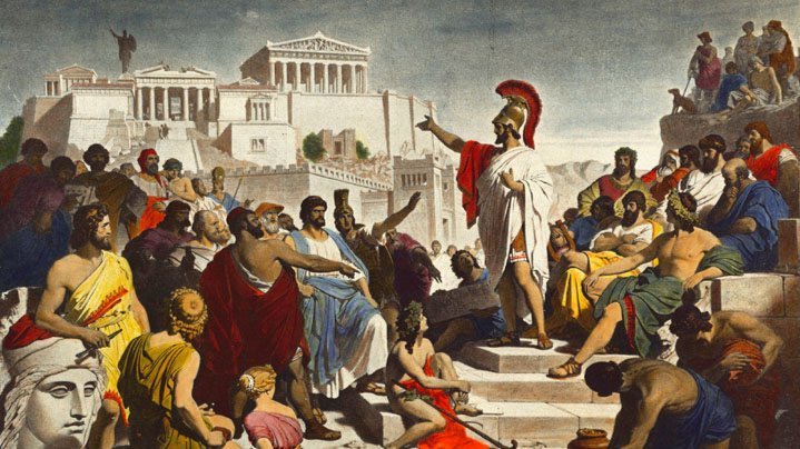 Pericles Funeral Oration 1877 by Philipp Foltz
