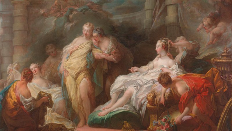 Psyche showing her Sisters her Gifts from Cupid 1753 by Jean-Honoré Fragonard