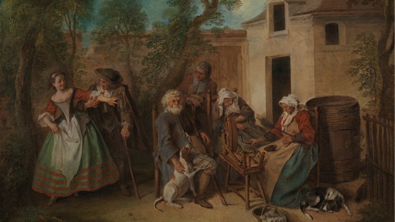 The Four Ages of Man. Old Age 1733 by Nicolas Lancret