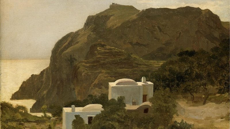 View in Capri 1859 by Frederic Lord Leighton