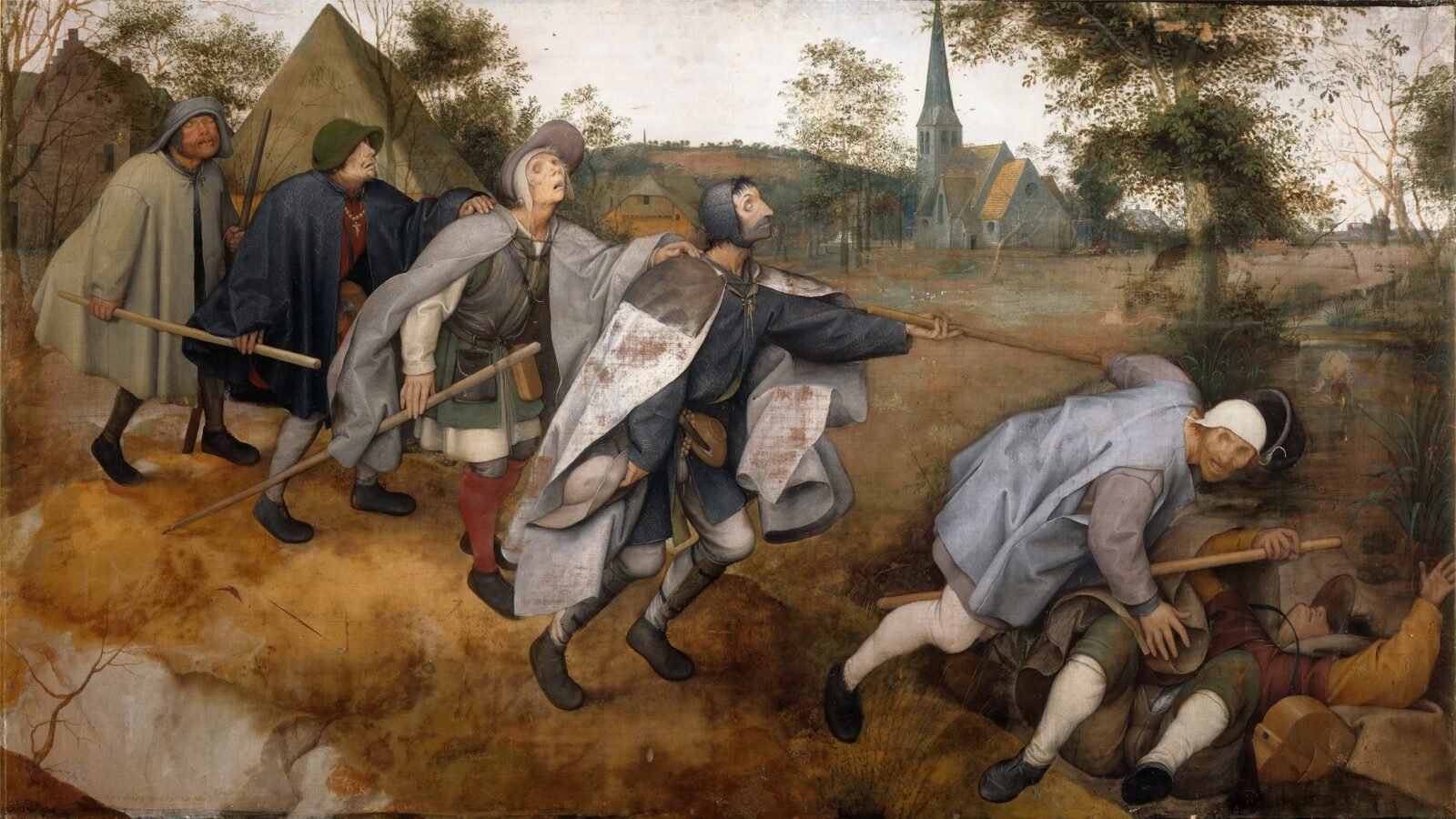 The parable of the blind 1569 by Pieter Brueghel