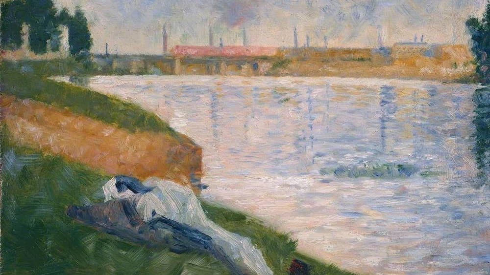 Clothes on the Grass 1883 by Georges Seurat
