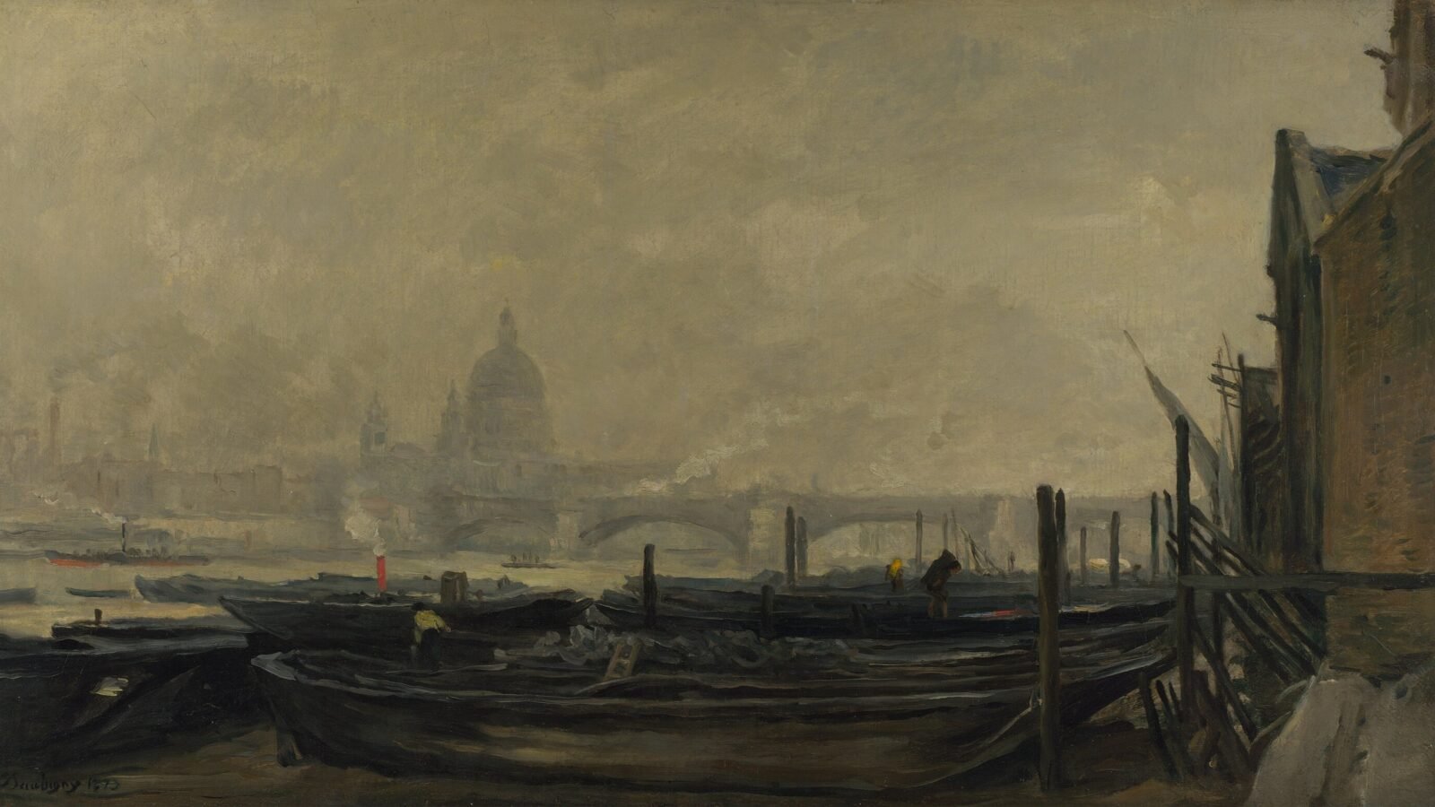 St Paul's from the Surrey Side 1873 by Charles-François Daubigny