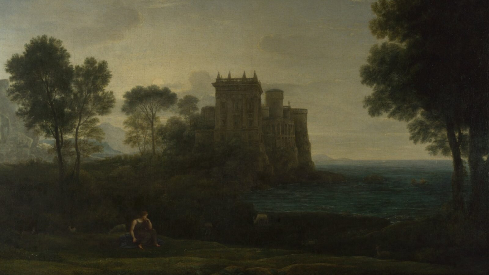 The Enchanted Castle 1663 by Claude Lorrain
