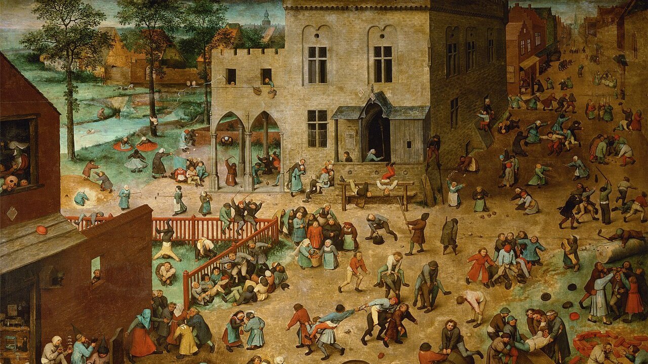 Children’s Games 1560 by Pieter Brueghel the Elder
