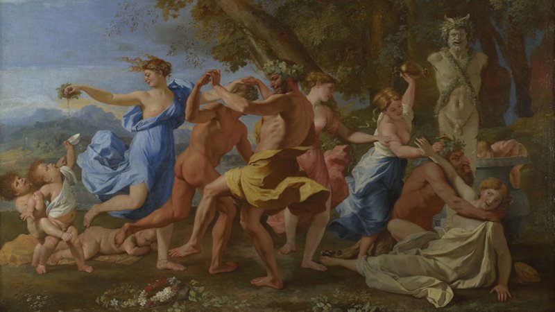 A Bacchanalian Revel before a Term 1633 by Nicolas Poussin